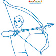 Archer - tir à l'arc aux Jeux olympiques