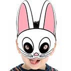 Masque de lapin de Pâques à imprimer