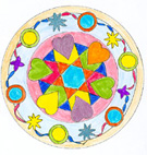 Collection de mandalas indiens à colorier