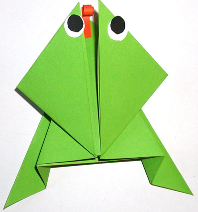 comment construire grenouille en papier