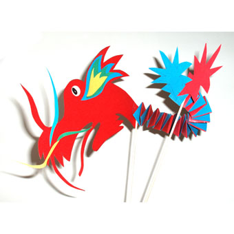 Réaliser une petite marionnette dragon chinois du nouvel an 