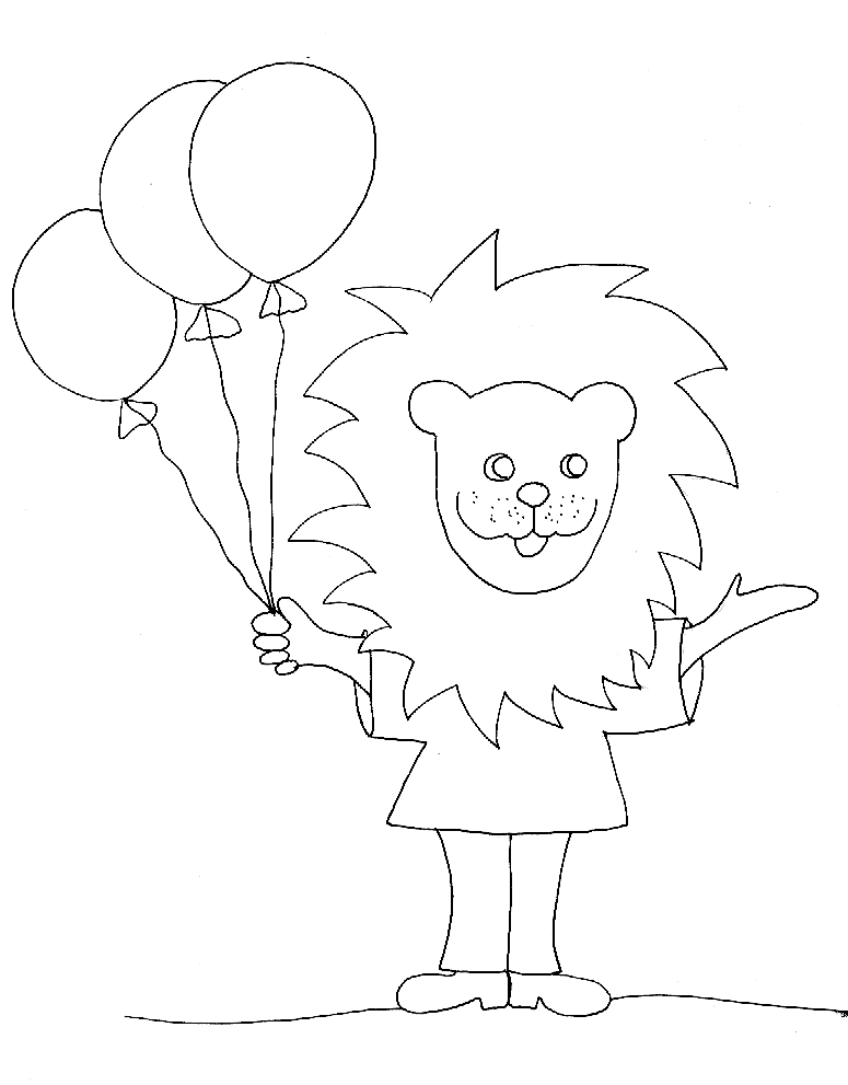 Coloriages du carnaval 4 enfant déguisé lion