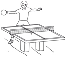coloriage tennis de table