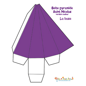 Saint Nicolas pyramide violet