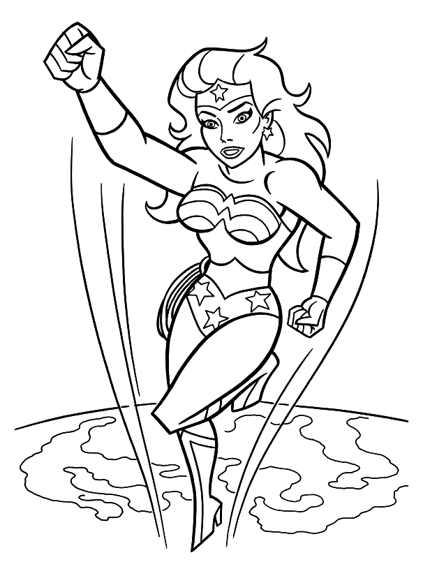 Coloriage Wonder Woman 1