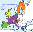 Carte de l'Europe des 15
