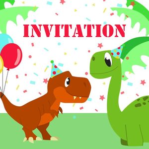 Invitation D Anniversaire Dinosaure Par Tete A Modeler