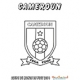 Coloriage du blason de foot du Cameroun