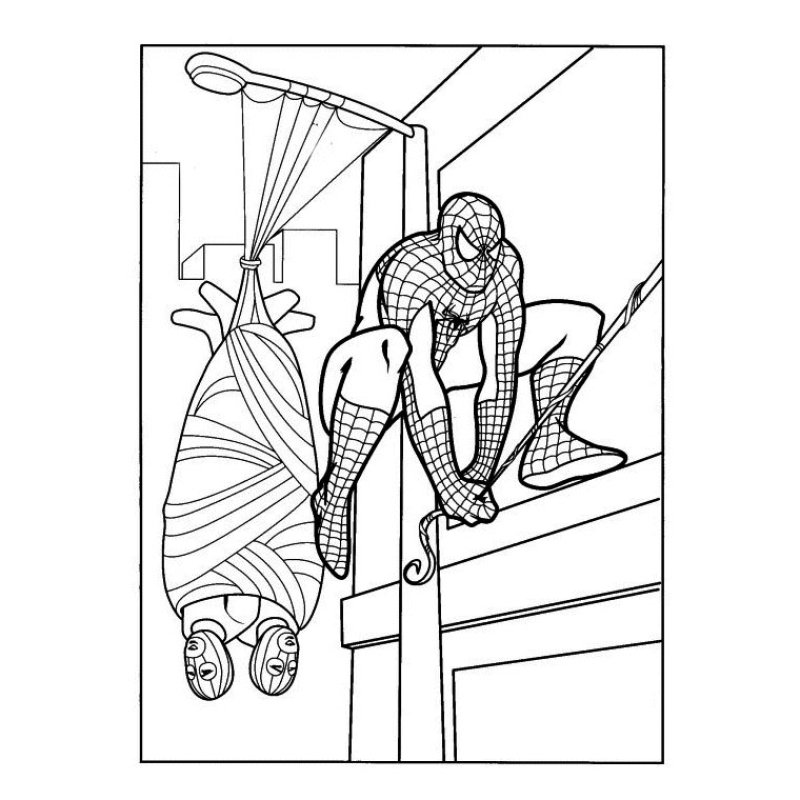 Coloriage De Spiderman 7