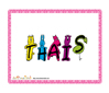 image thais en droles de lettres bestioles